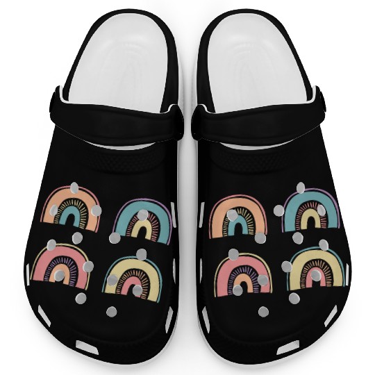 Multi Rainbow Clogs