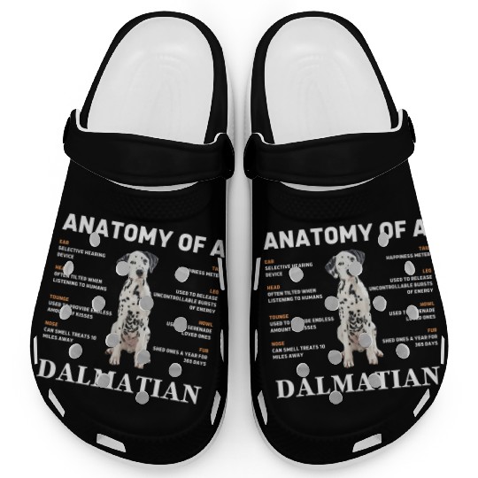 Anatomy of a Dalmatian funny Dog Pet lover T Shi Clogs