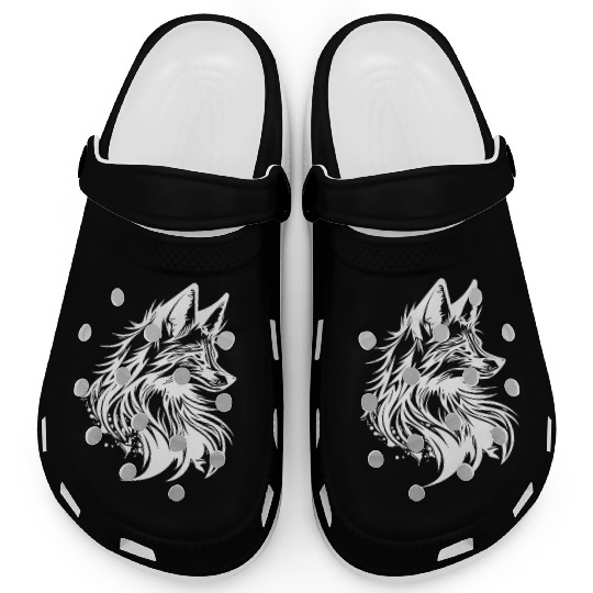 Little Cunning Fox Portrait Tattoo Ink Clogs