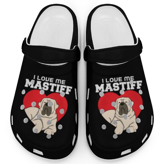 I Love Me Mastiff Clogs