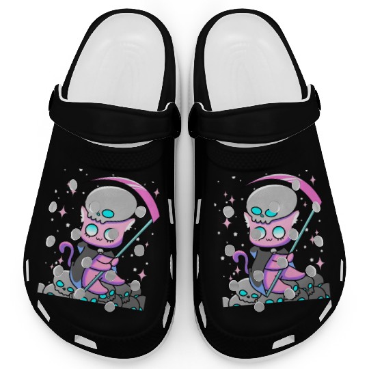 Kawaii Pastel Goth Anime Tarot Card Death Cute Wit Clogs