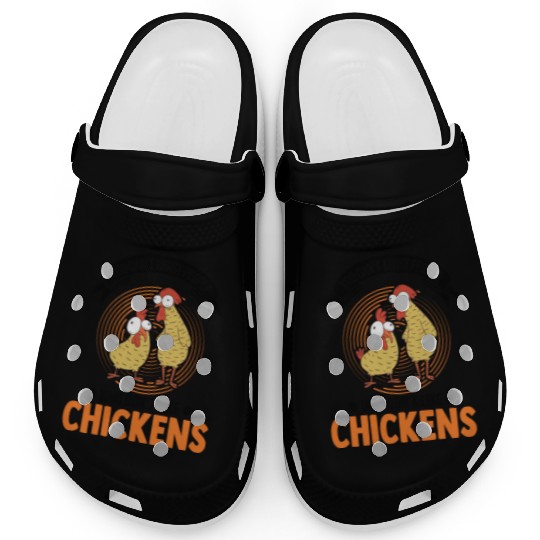 Chickens Chicken Farm Farmer Clogs