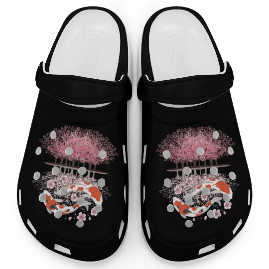 Koi Sakura Tree Upside Down Cherry Blossom Japanes Clogs