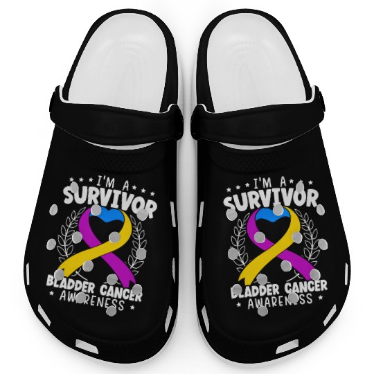 Bladder Cancer Survivor Bladder Cancer Awareness Clogs