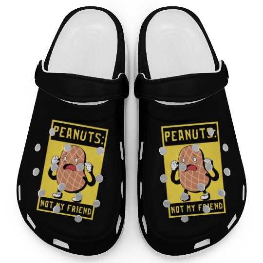 Peanuts Not My Friend Peanut Allergic Clogs