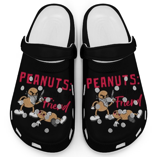 Peanuts Not My Friend Peanut Allergic Clogs