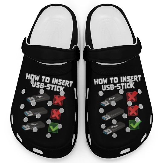 How To Insert USB Stick Funny Programmer Meme Clogs