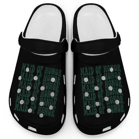Bachelorette Party Maid Of Honor Emerald Green Clogs