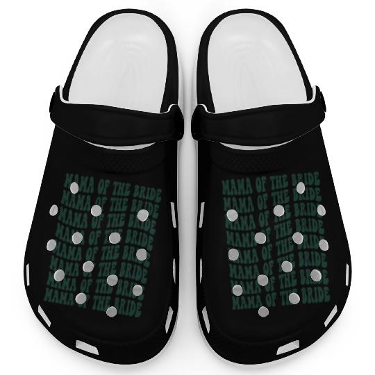 Mother of the Bride - Green Bridal Party Design Clogs