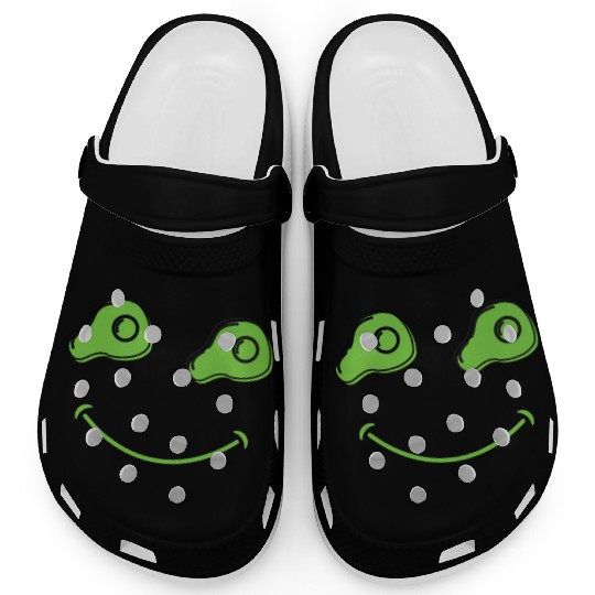 Breakfast St. Patricks Day Funny Green Eggs Smile Clogs