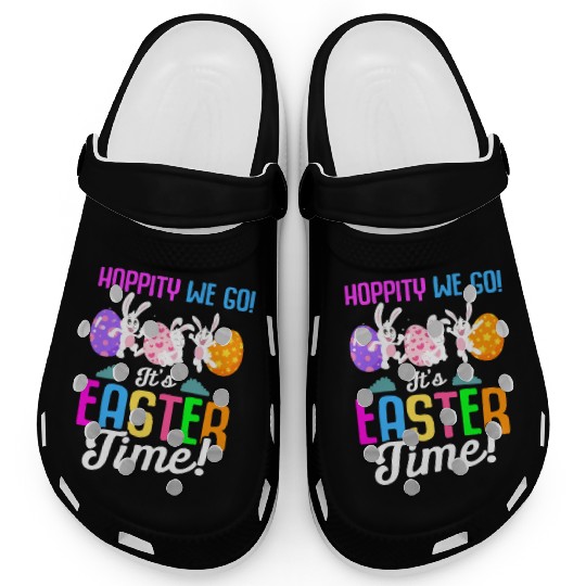 Easter Rabbit Easter Bunny Flowers Eggs Clogs