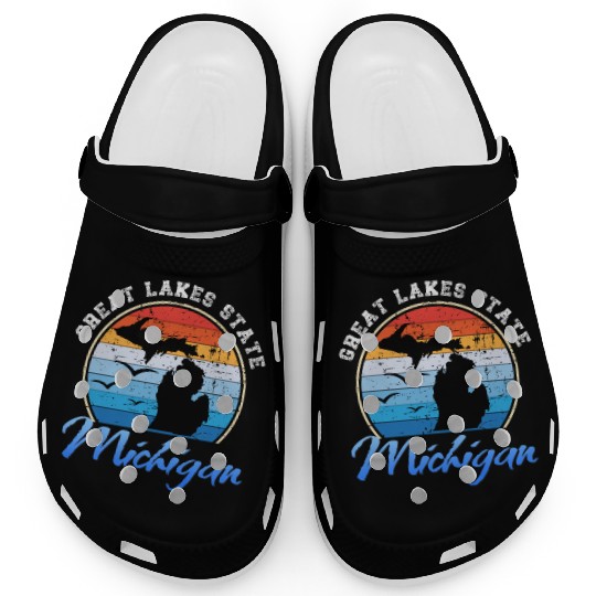 Michigan The Great Lakes State Clogs