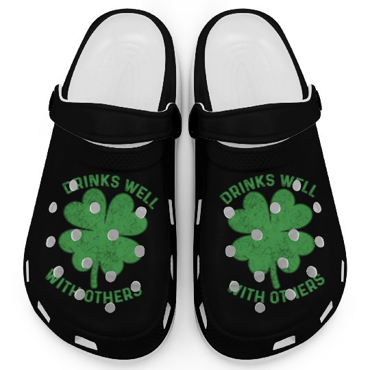 Drinks Well With Others Irish St Patricks Day Beer Clogs