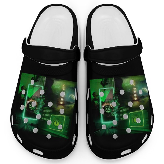 Neon Green Aesthetic Clogs