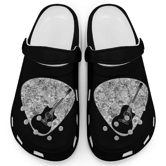Hawaii Ukulele Acoustic Guitar Musician Clogs