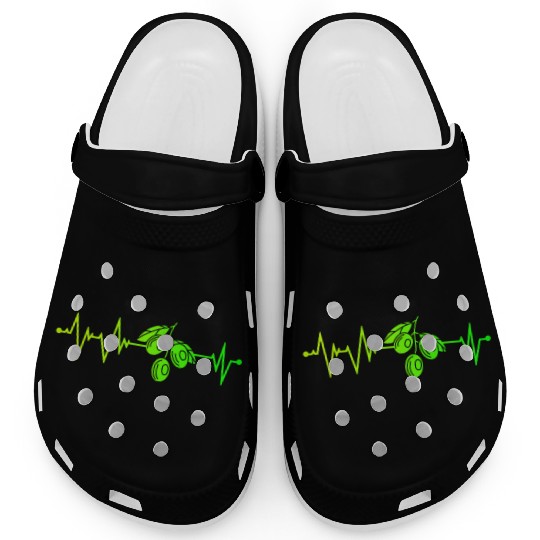 Green Olive Heartbeat Clogs