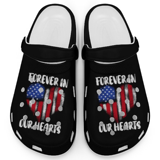 Patriotic Veteran USA Flag American Memorial Day Clogs