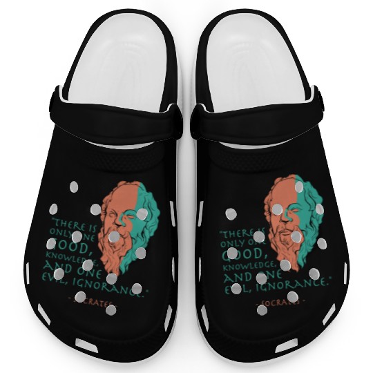 Socrates Stoic Philosophy Quote Clogs
