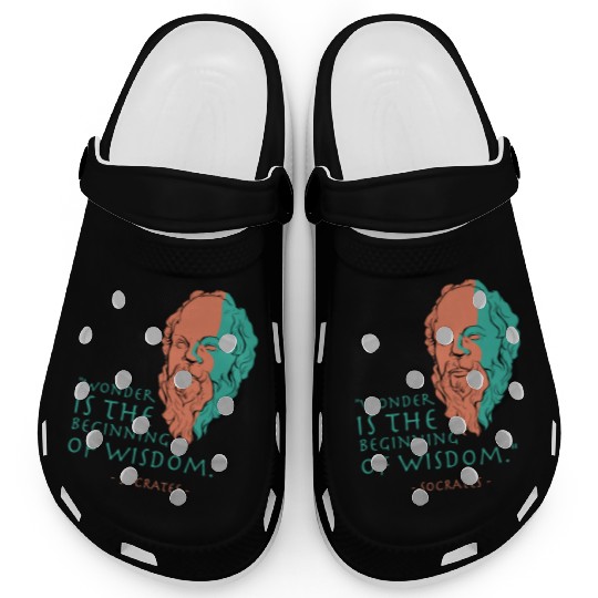 Socrates Stoic Philosophy Quote Clogs