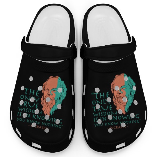Socrates Stoic Philosophy Quote Clogs