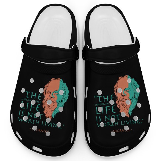 Socrates Stoic Philosophy Quote Clogs