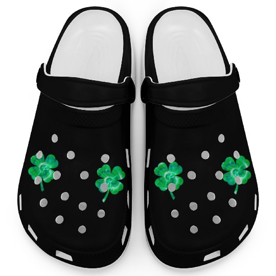 Shamrock Boobs Tie Dye Irish Boobies St Patricks Clogs
