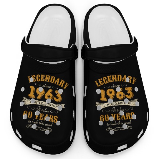 60th Birthday Vintage 1963 Clogs