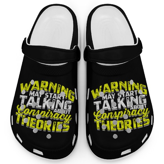Conspiracy Theorist Theory Science Fiction Clogs