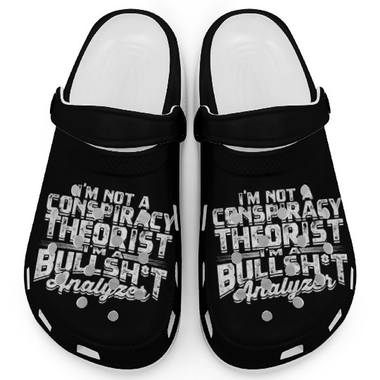 Conspiracy Theorist Theory Science Fiction Clogs