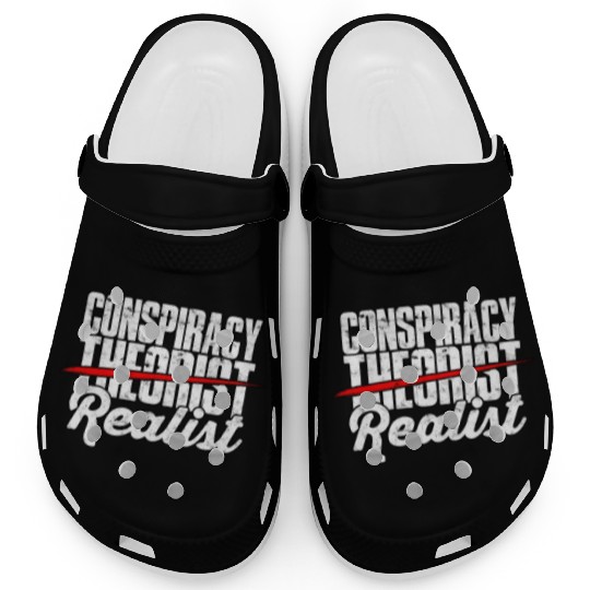 Conspiracy Theorist Theory Science Fiction Clogs