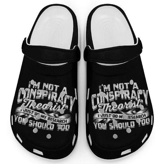 Conspiracy Theorist Theory Science Fiction Clogs