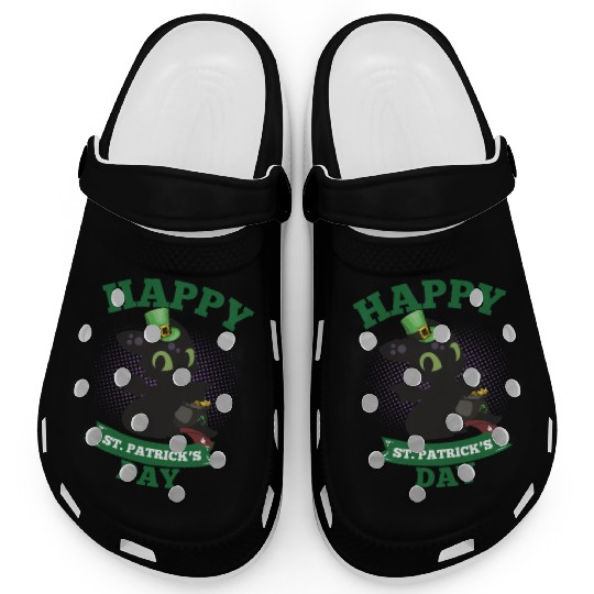 Happy St Patricks Day Toothless Clogs