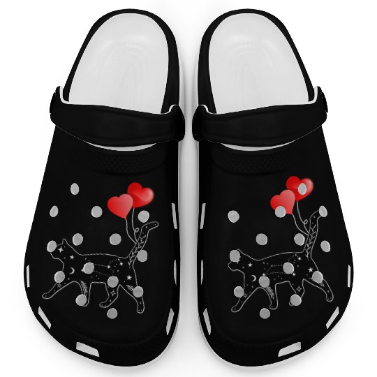Funny Sarcasm Vintage Mystic Black Cat Lover Women Clogs
