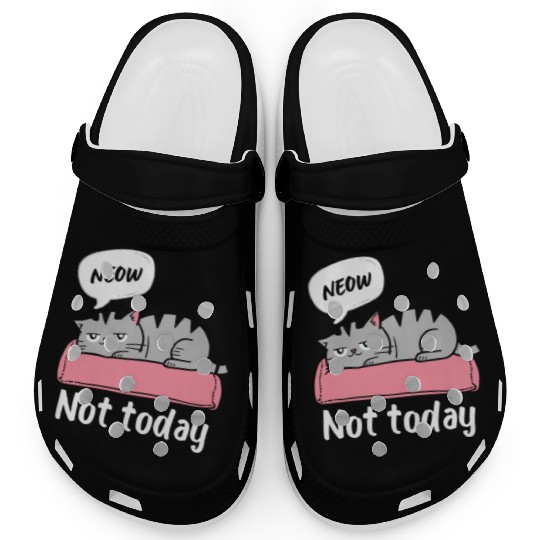 Funny Lazy Bored Cat | For Cat Mom Cat lovers Clogs