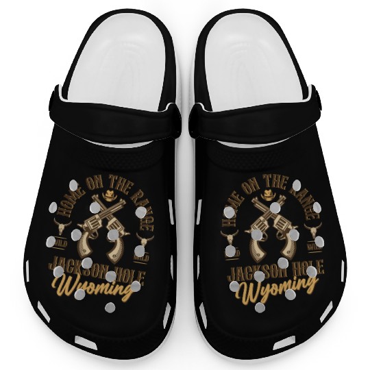 Jackson Hole Wyoming wild west town Clogs