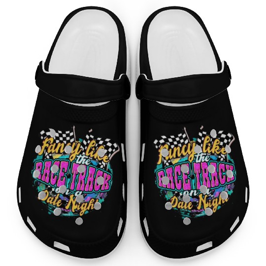 Fancy Like The Race Track On A Date Night Vintage Clogs