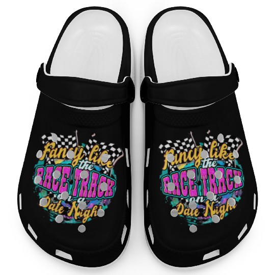 Fancy Like The Race Track On A Date Night Vintage Clogs