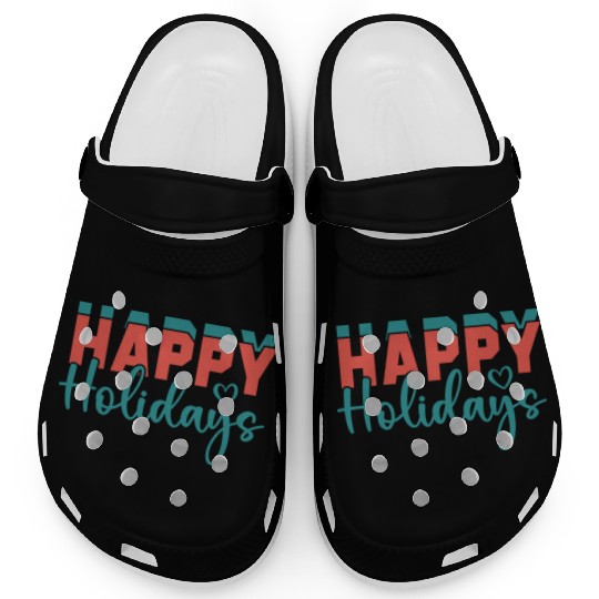 Happy Holidays Clogs