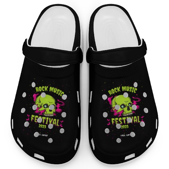 Skull Givin' Raspberry Dk , Rock music Clogs