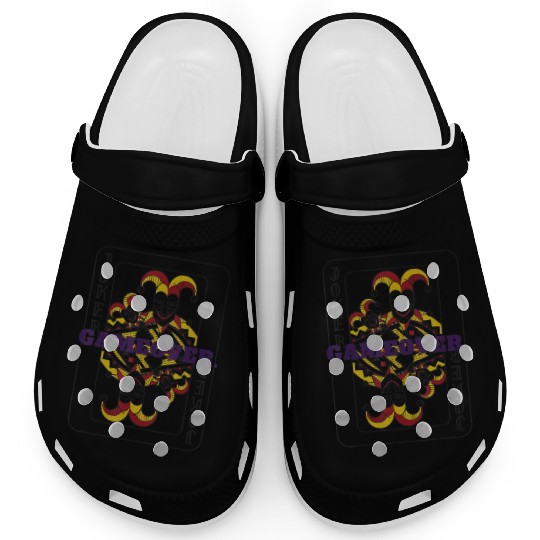 GAME OVER Joker Playing Card Clogs