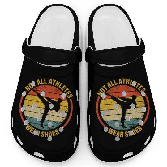 Martial Arts Not All Athletes Wear Shoes In Karate Clogs