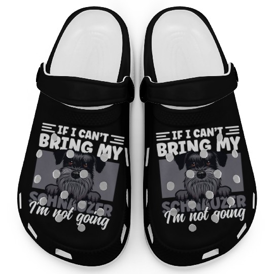 Schnauzer Dad Dog Lover Schnauzer Dog Father Dog Clogs