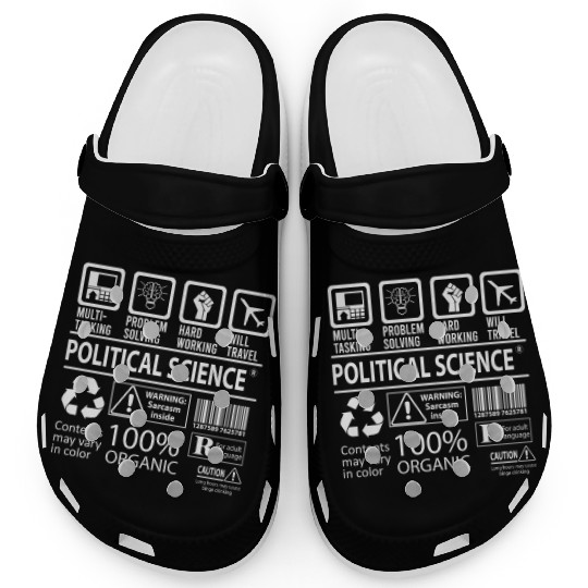 Political Science Clogs - Multitasking Job Gift