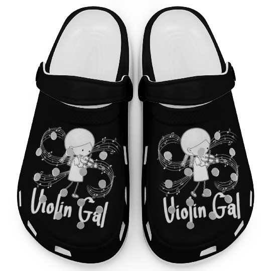 Violin Violinist Girl Clogs