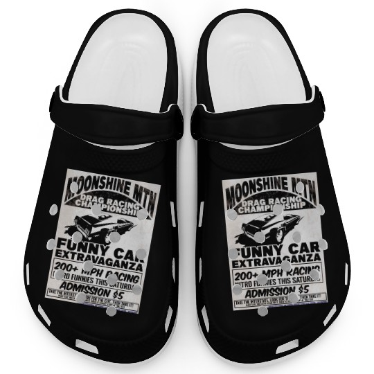 Vintage Hot Rod Classic Drag Racing Poster Clogs