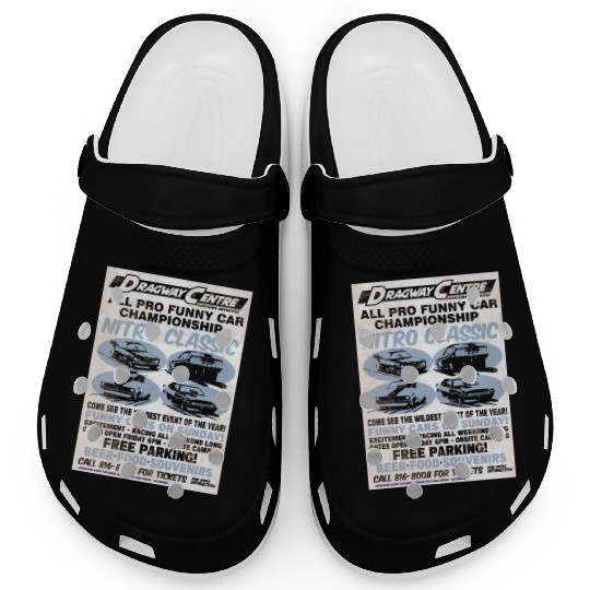 Vintage Hot Rod Classic Drag Racing Poster Clogs