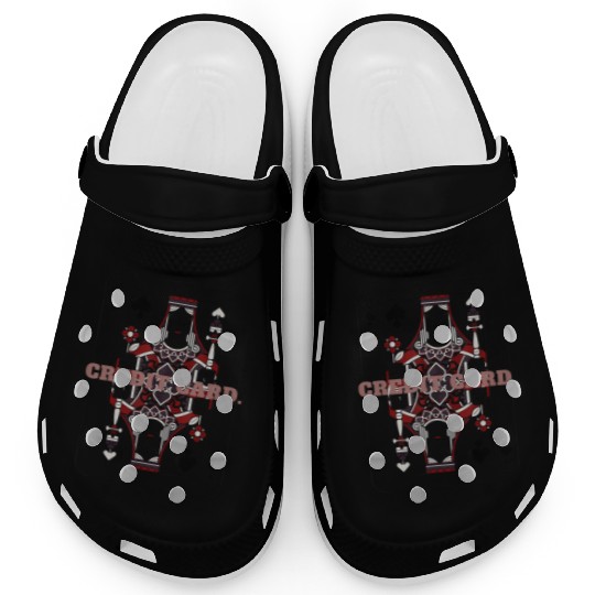 CREDIT CARD Queen of Spades Playing Card Clogs
