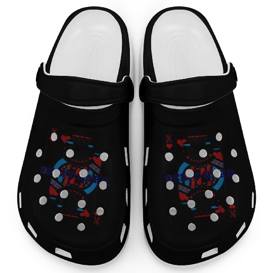 DEBIT CARD King of Hearts Playing Card Clogs