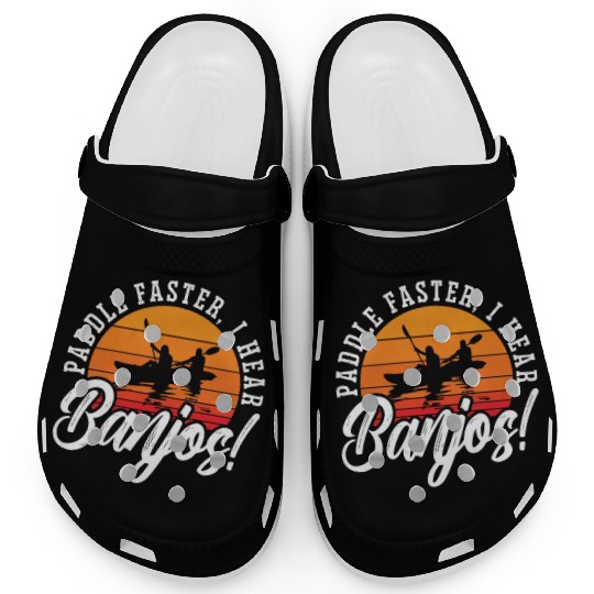 Banjo Paddle Faster I Hear Folk Music Banjo Player Clogs