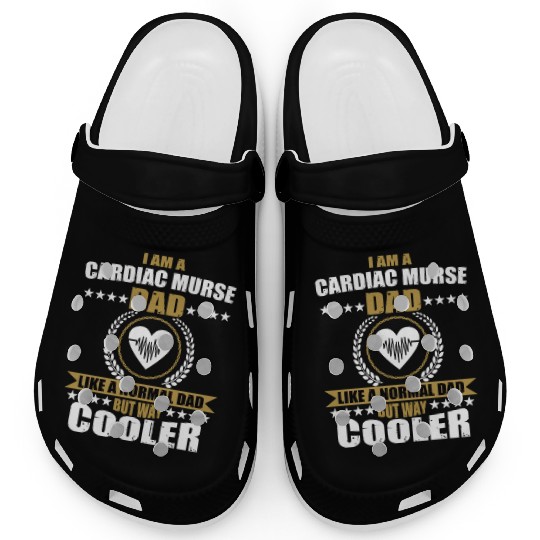 Funny Cardiac Murse Dad Clogs